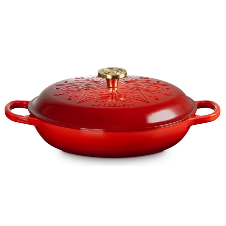 additioanl image for  Le Creuset Xmas Low Cass. Cerise 30 cm 